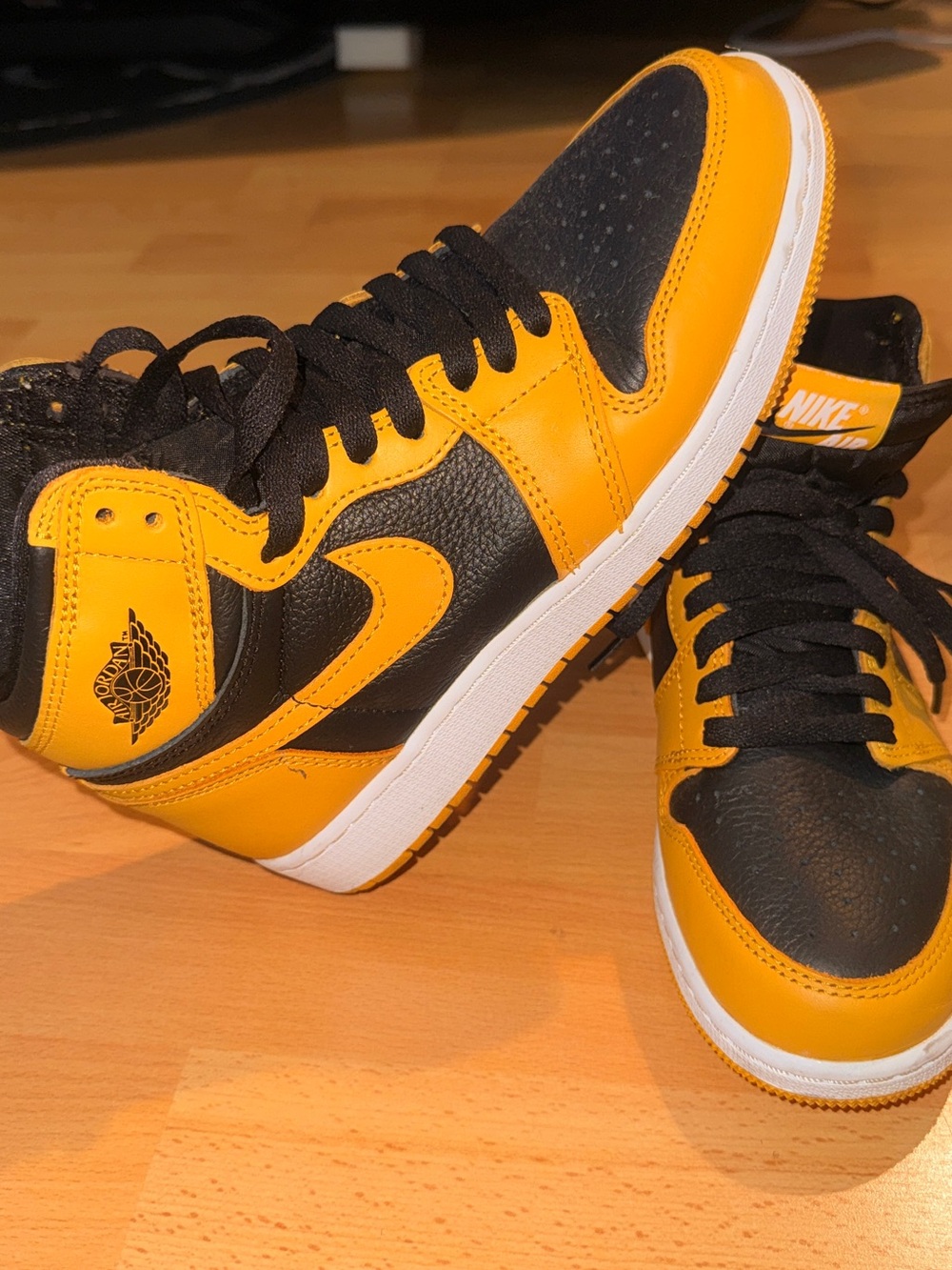 Nike Black & Yellow High-Top Sneakers